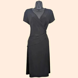 🍁Jessica Black Wrap Vintage Dress